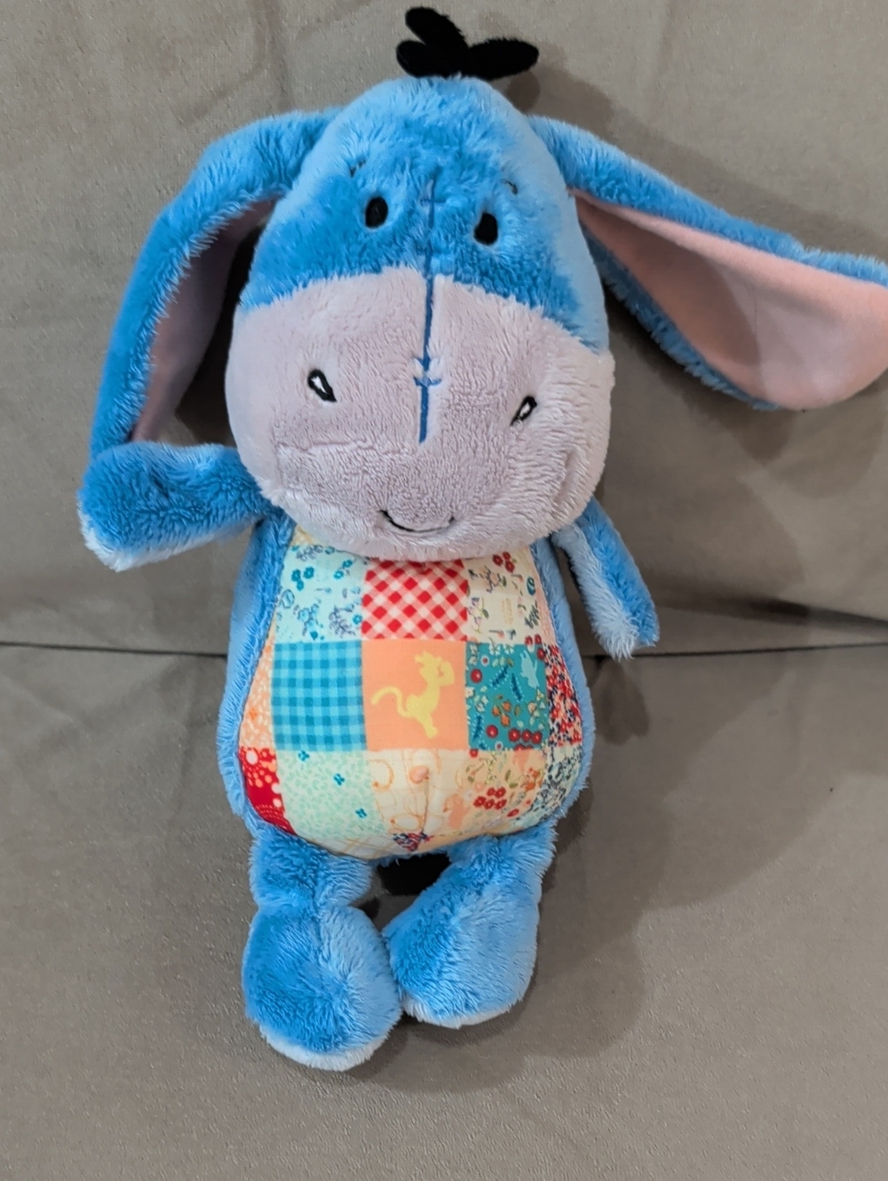 Hallmark Exclusive Blue Patchwork Eeyore Plush Winnie The Pooh Hooray For Spring